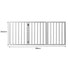 Wooden Pet Gate Dog Fence Retractable White 2000x 3MM-1864184509717680130