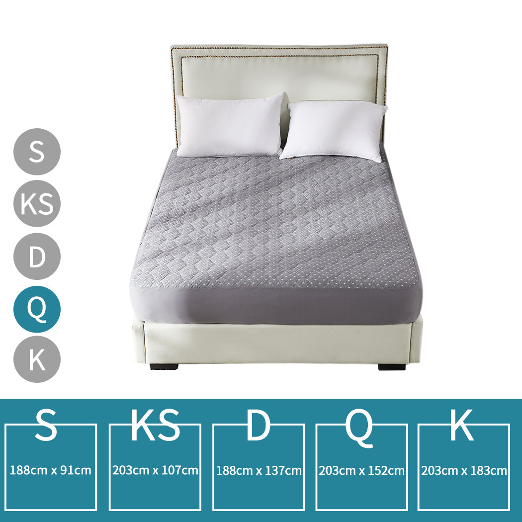 Dreamz Mattress Protector Topper Bamboo Queen-1864184407183724546