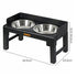 Pawz Elevated Dog Bowls Pet Feeder 6 Height Adjustable Raised Food Water Large-2050056766900801538