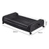Levede 2x Under Bed Storage Containers for Shoe and Apparel Clear-Lidded Black-2072893558800650242