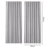 Marlow Blackout Curtains Thermal Linen Look Blockout Drapes 2 Panels Grey-2072893565322792962