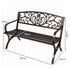Levede Garden Bench Seat Outdoor Furniture Patio Park Lounge Chair Bronze 3 Seat-2072893558154727426