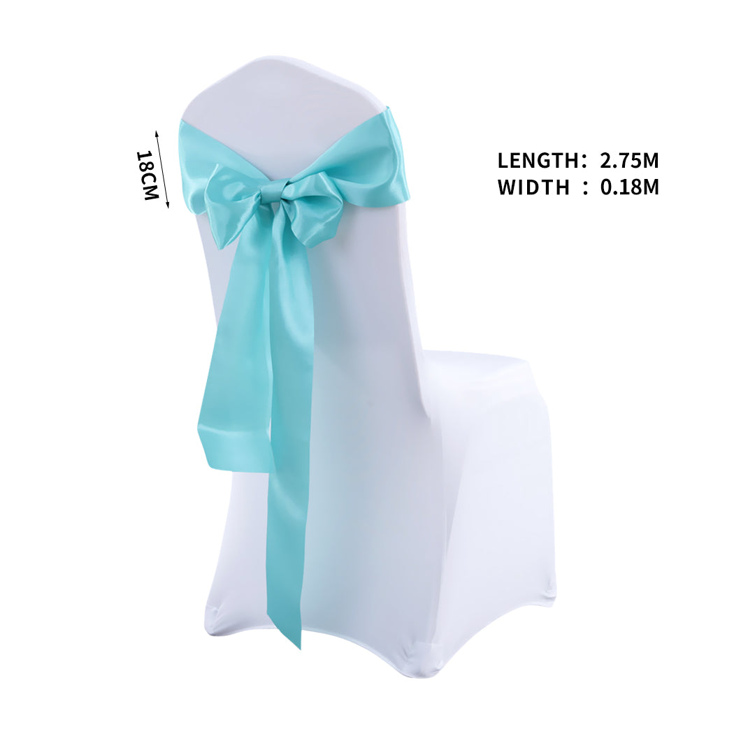 50x Satin Chair Sashes Cloth Cover Wedding Tiffany-2018816777131266050