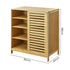Levede Bamboo Storage Cabinet Freestanding Natural-1894516733948071938