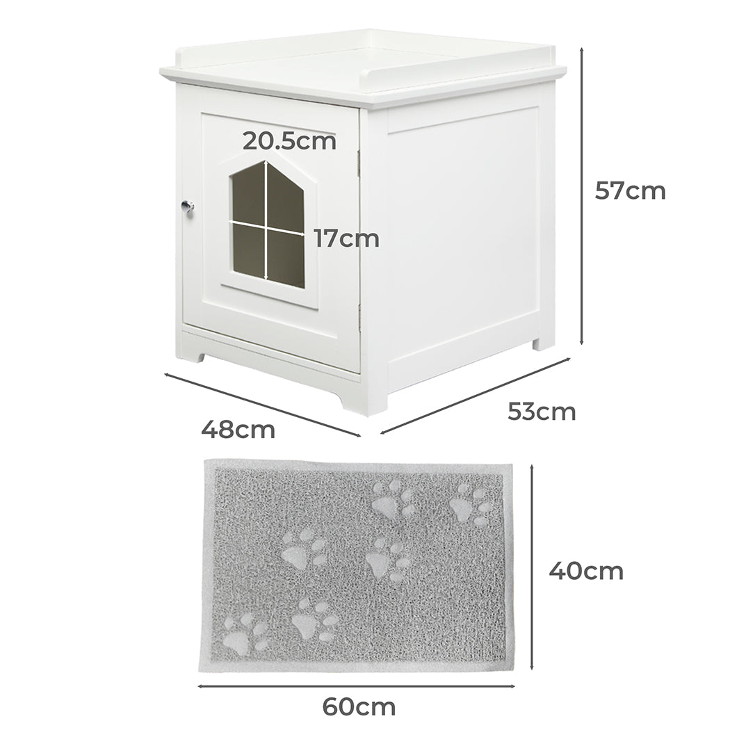 PaWz Cat Litter Box Mat Fully Enclosed-2006732998770298882
