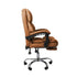 Levede Gaming Chair Office Computer Brown Footrest-2018816909402836995