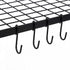 Toque Metal Pot Pan Rack Hanging Kitchen Shelf Wall Mounted Organizer 10 Hooks-2061251871485595651