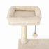 Pawz Cat Tree Cat Tower Multi-Level Cat Bed Cat Scratching Post 125cm Beige-2100034991751827459