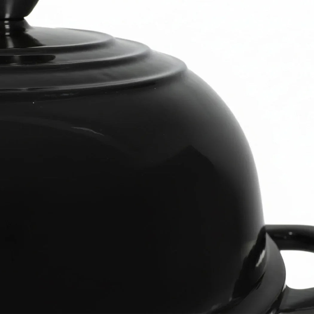 Toque Enamelled Cast Iron Dutch Oven Pot Sourdough Bread Baking Kitchen 24cm-2050056855639691267