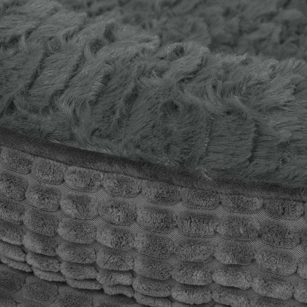 Pawz Orthopedic Plush Dog Bed Soft Washable Pet Bed Grey Cosy Cushion XXL Size-2050056794914557955