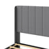 Levede Metal Wooden Bed Frame Queen Panel Plush Upholstered Soft Headboard Grey-2050056770835058691