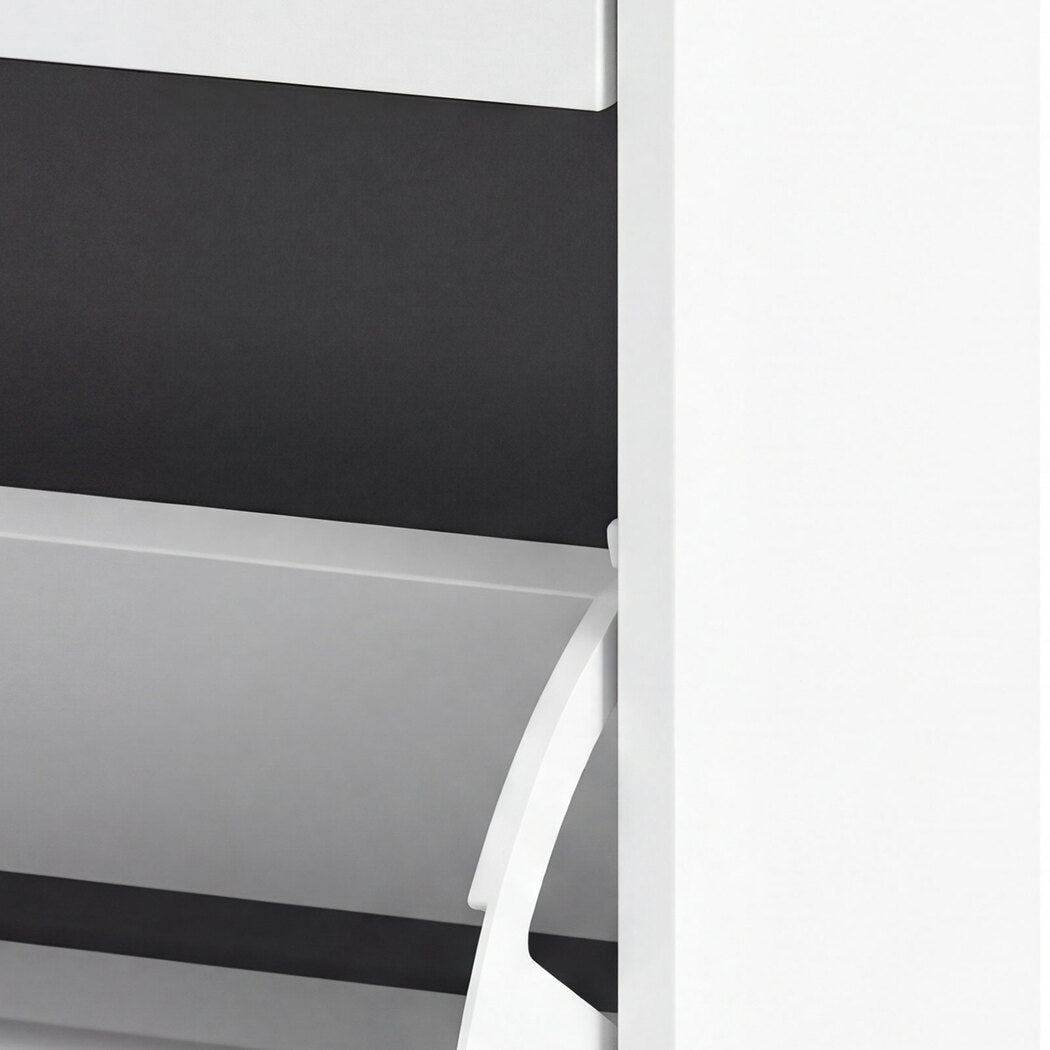 Levede Shoe Cabinet 4 Flip Drawers Vertical Storage Rack Organiser Entryway-2050059010169769987