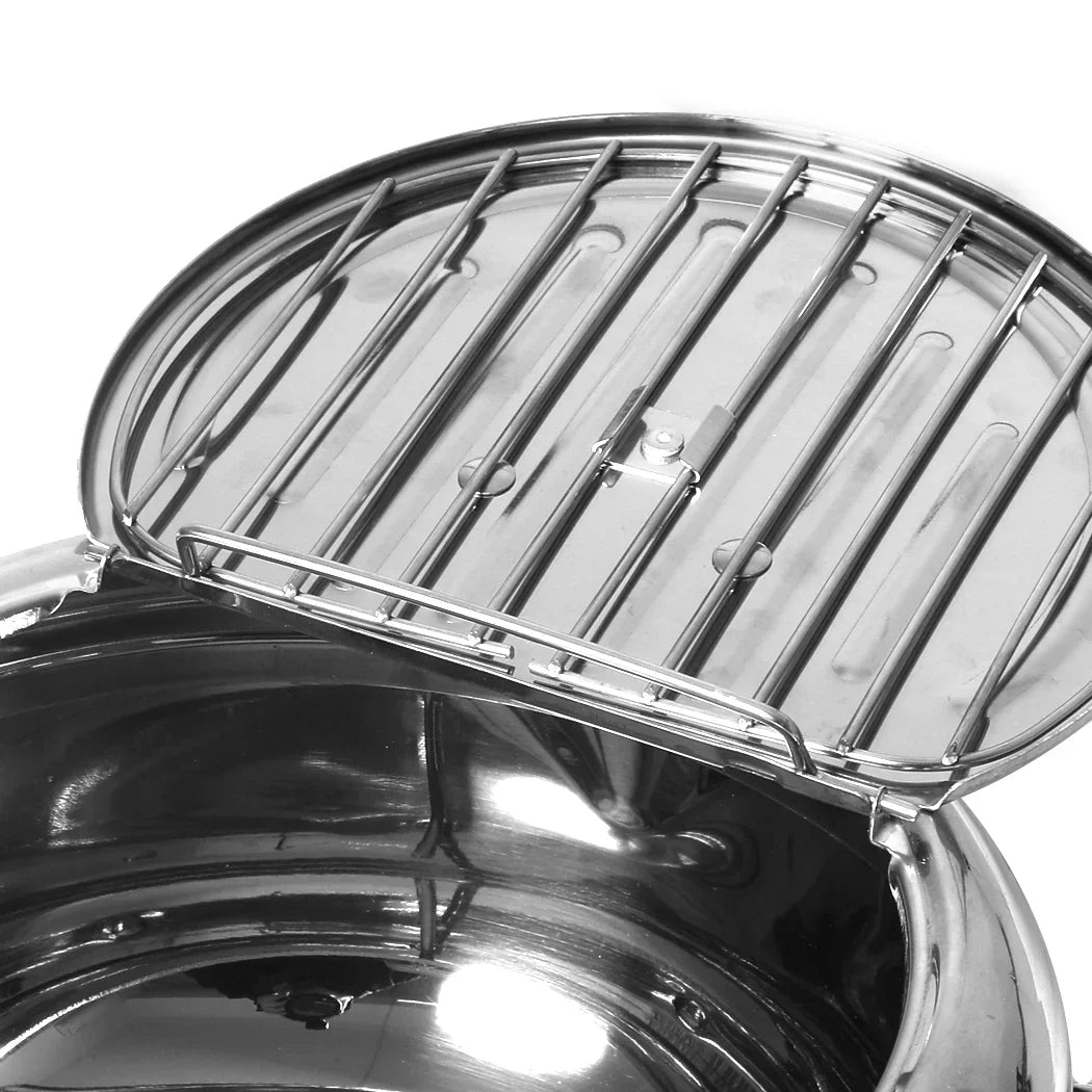 TOQUE 24cm Japanese Deep Frying Pan Silver-2029387268027977731