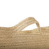 Levede Blanket Basket Large Cotton Rope Jute with Handles Foldable Home Yellow-2100035023964082179