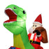 Santaco Christmas Inflatables Outdoor Santa Claus Riding Dinosaur Lights D�cor-1942353655252520963