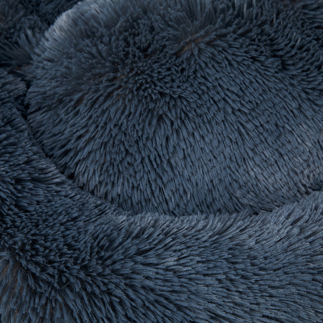 PaWz Pet Bed Cat Dog Donut Nest Calming XXXL Dark Grey XXX-Large-1864184311184494595