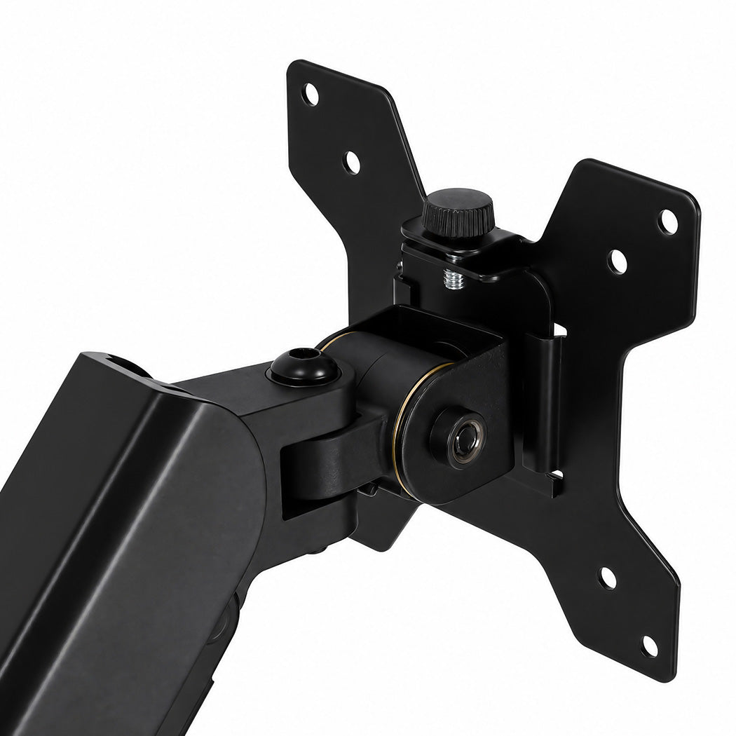 Levede Single Monitor Arm Adjustable 2-Way Desk Mount Rotatable 13-32 inch Black-2100035032734371843