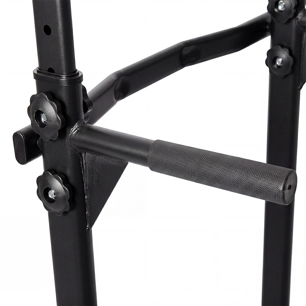 Centra Power Tower Pull Up Bar Dip Station Adjustable Home Gym 150kg Black-2072893534452715523