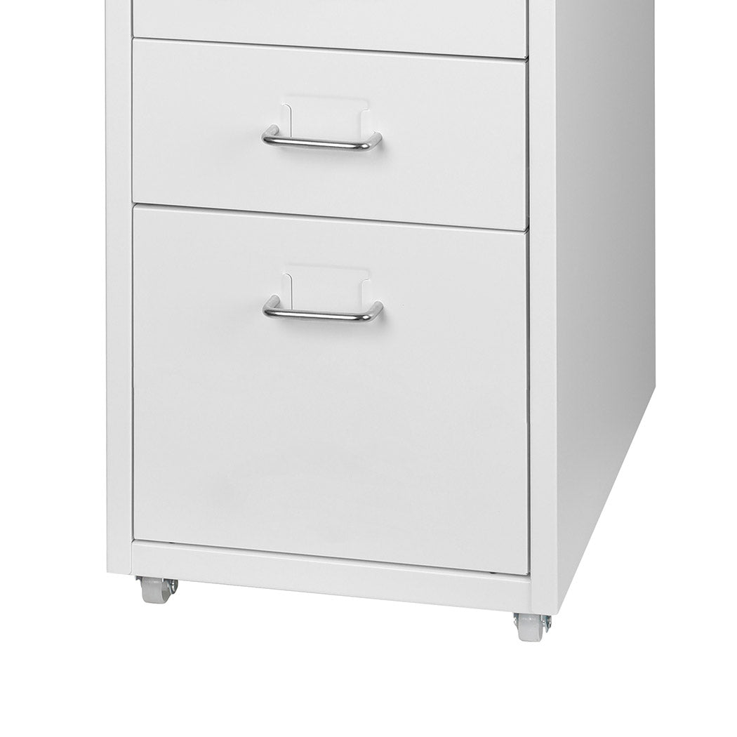 Levede 5 Drawer Office Cabinet Drawers White-1973193876470632451