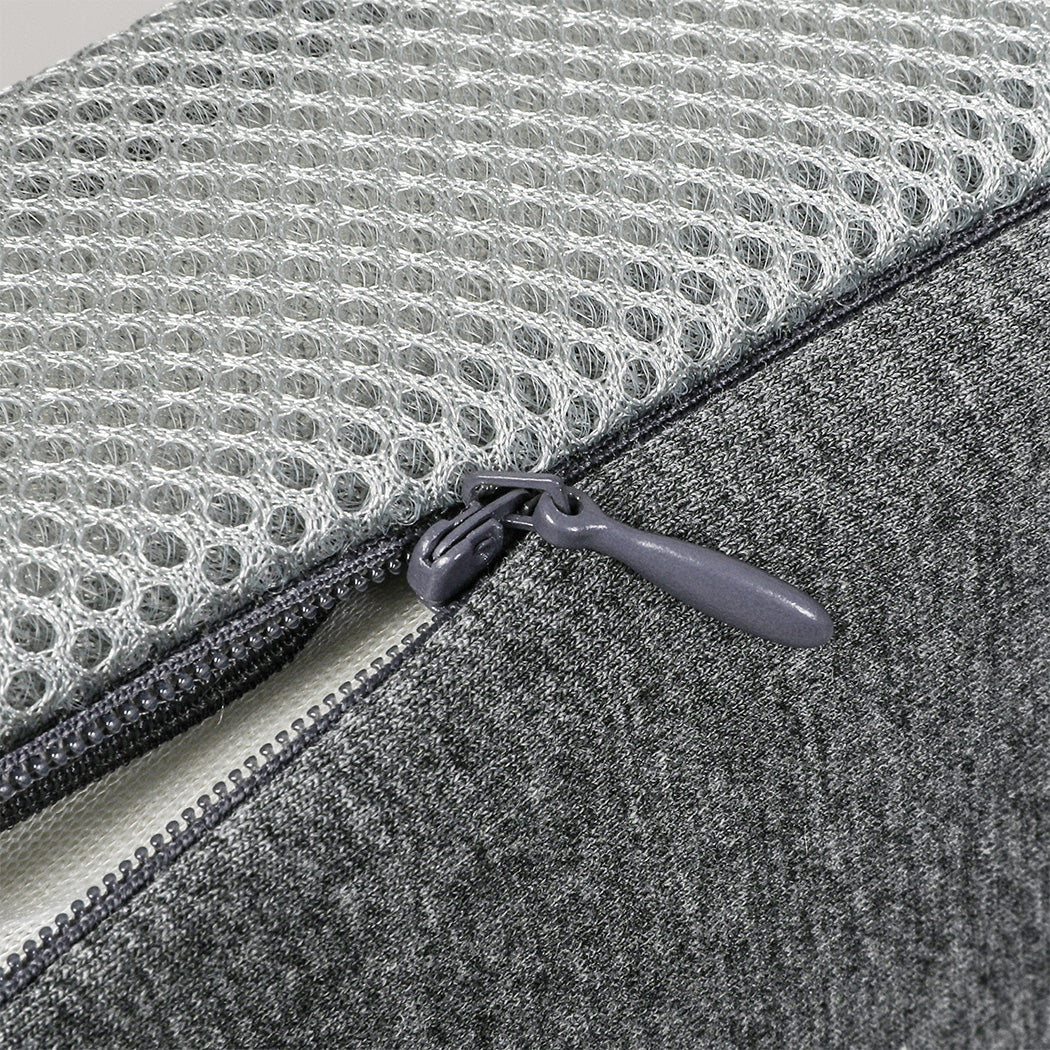 Dreamz Memory Foam Pillow Pillowcase Supprt Grey Rebound-2029387207172820995