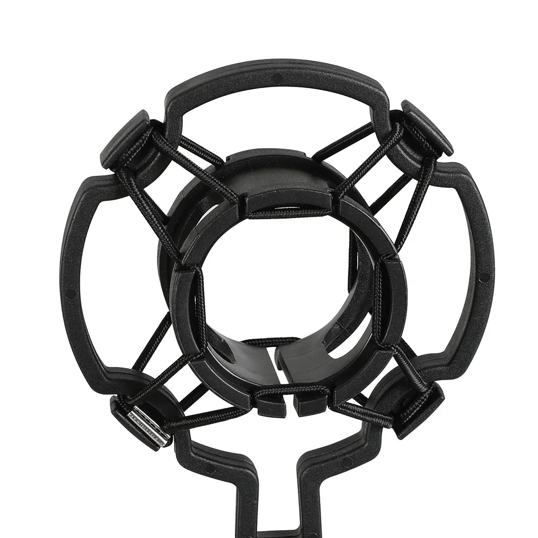 Levede Desktop Microphone Stand Adjustable Pop Filter Shock Mount Base Kit Black-2050056791613640707