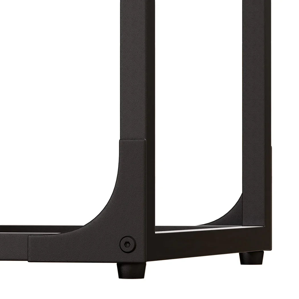 Levede C-shaped End Table Side Sofa Coffee Wood Overbed Laptop Table Industrial-2018816742867996675