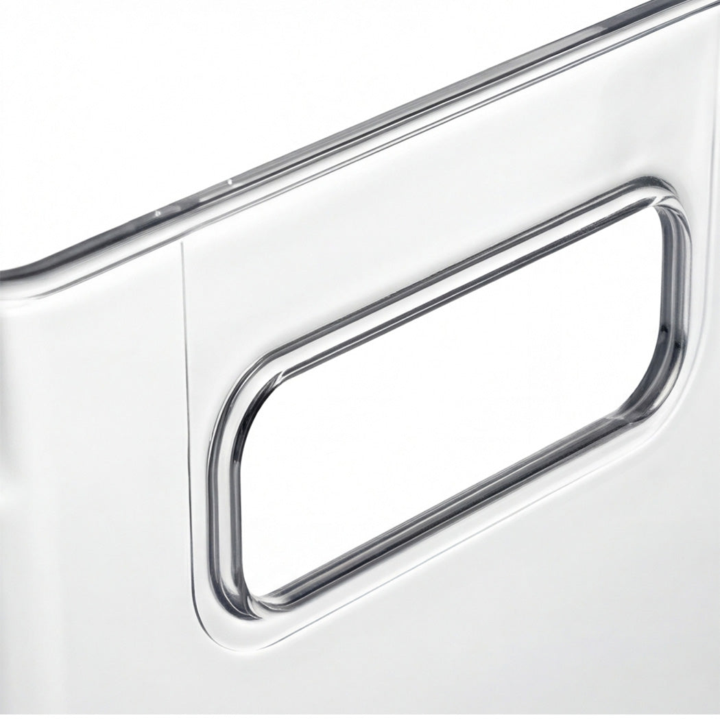 Toque Clear Plastic Storage Bins 6PCS Pantry Fridge Organizer Boxes Handles-2061251865114447875