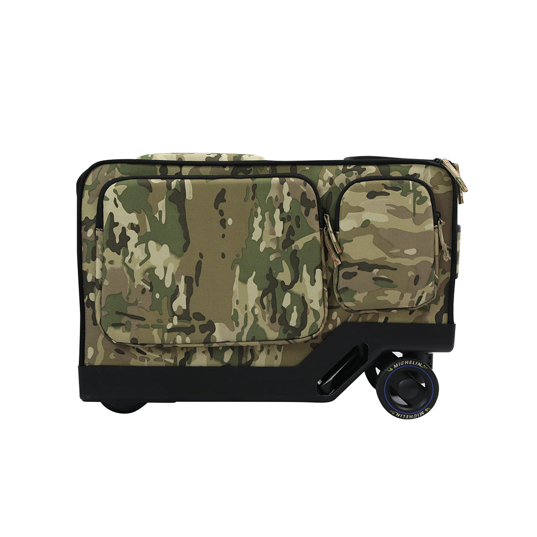 Slimbridge 20" Electric Riding Luggage Suitcase Green Colour-2018816941929664515
