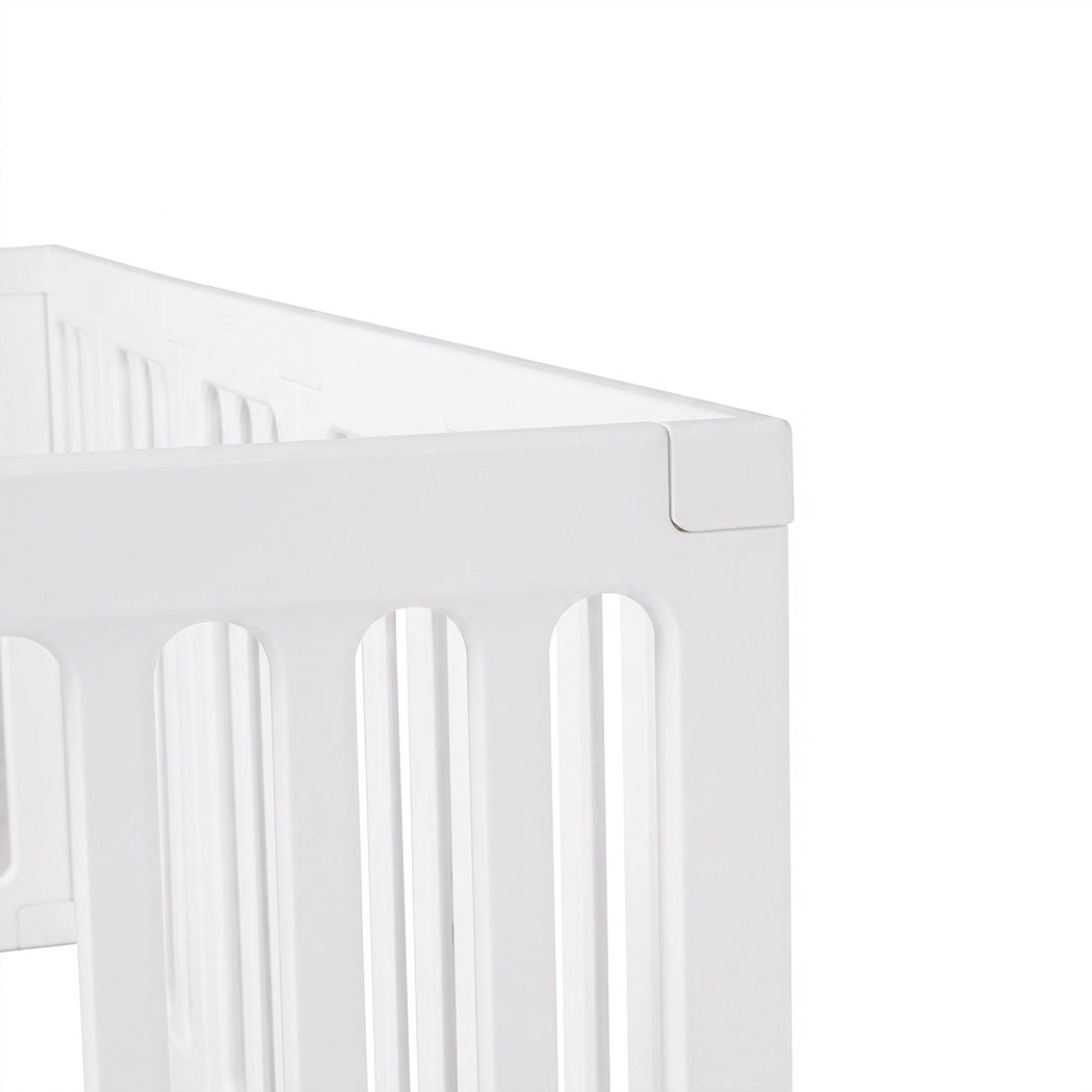 BoPeep Large Baby Playpen HDPE Safety Fence with 36 Suction Cups Indoor White-2100034970889359363