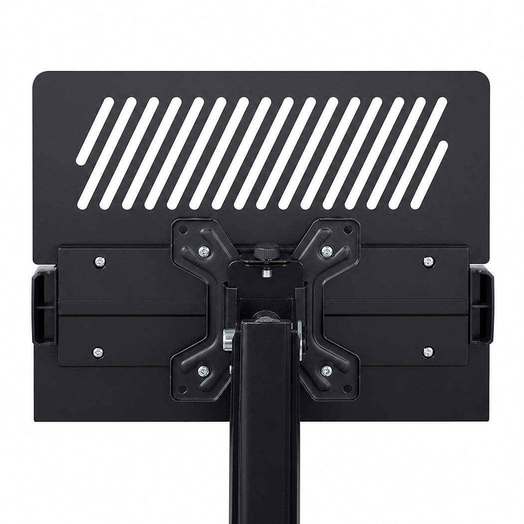 Levede Monitor Arm Tray Mount Laptop Stand Adjustable Rotating for Desk Black-2100035032356884483