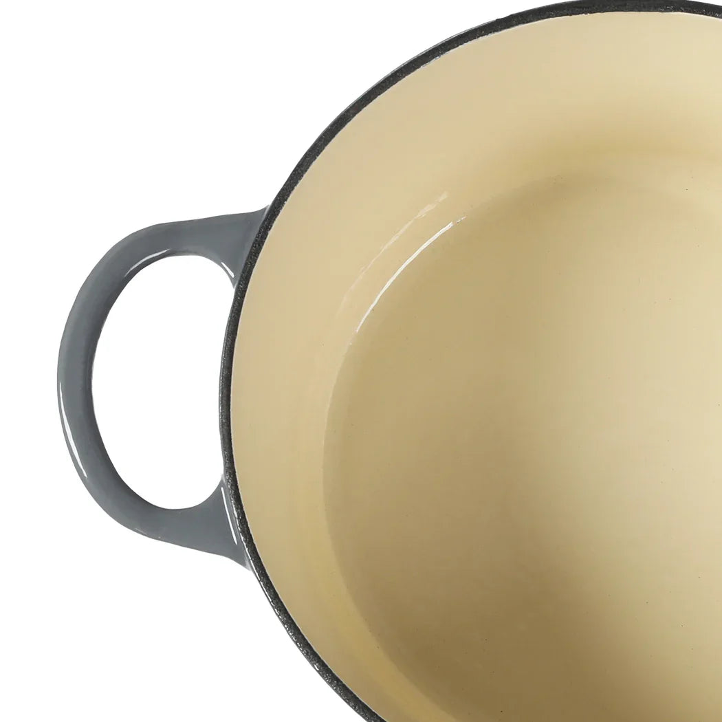 TOQUE 4L Enamel Dutch Oven Pot in Black Colour-2018816771812888579