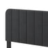 Levede Double Bed Frame Upholstered Adjustable Headboard Bed Platform Dark Grey-2050056771191574531
