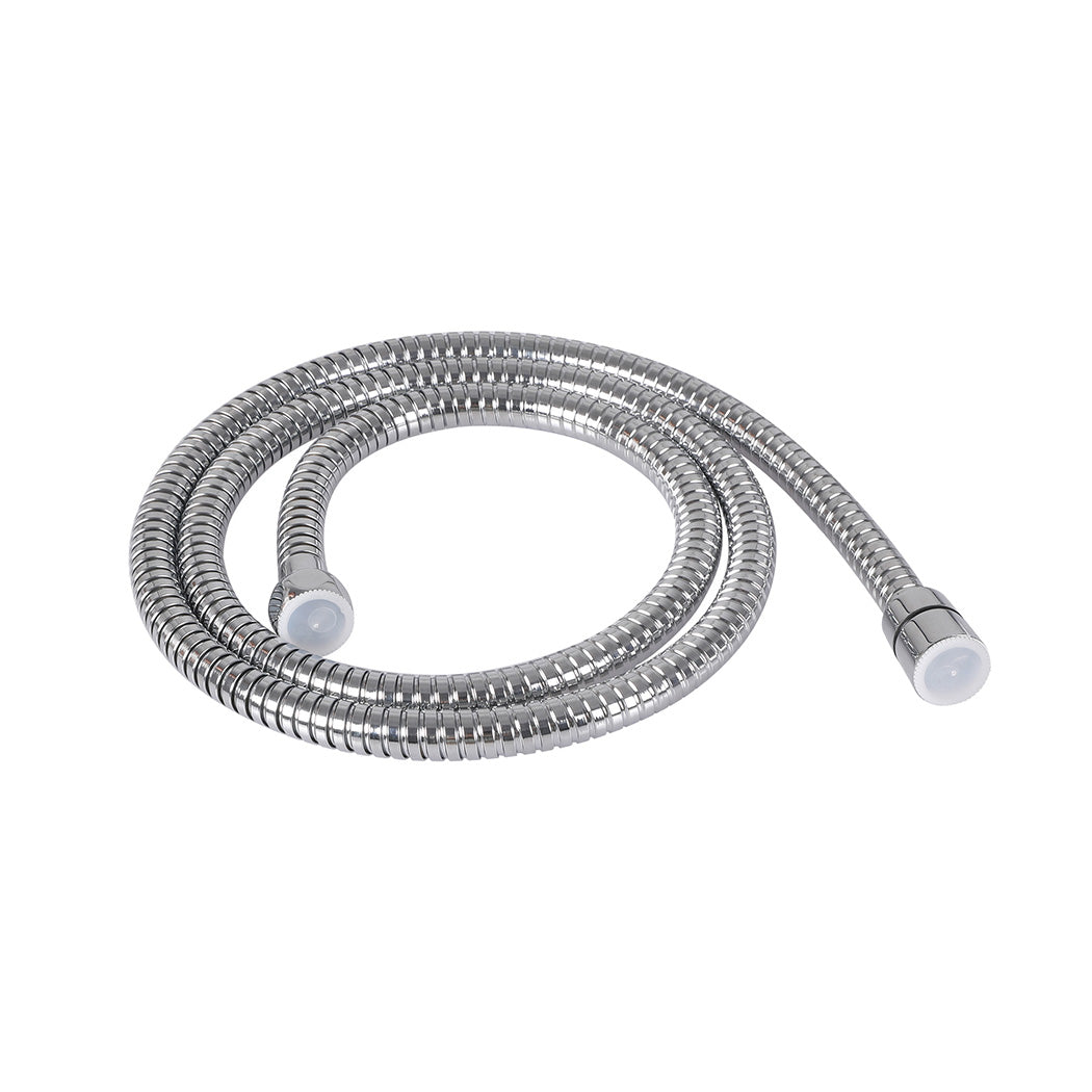 High Pressure Shower Head Set Rain Square Silver-1864184284554858499