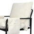 Levede Metal Framed Lounge Chair Corduroy in Beige-1919278353102278659