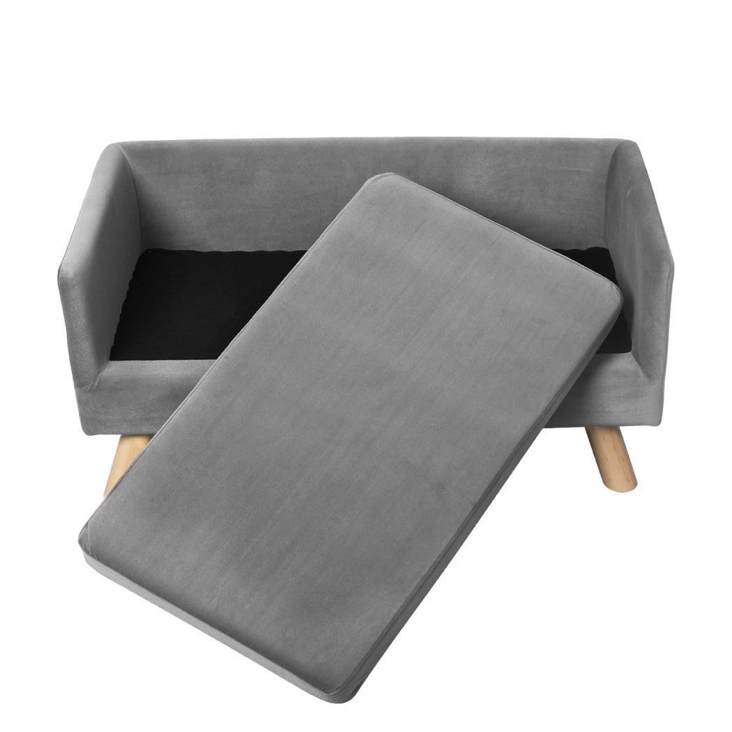 PaWz Pet Sofa Bed Dog Warm Soft Lounge Grey-2006732984127983619