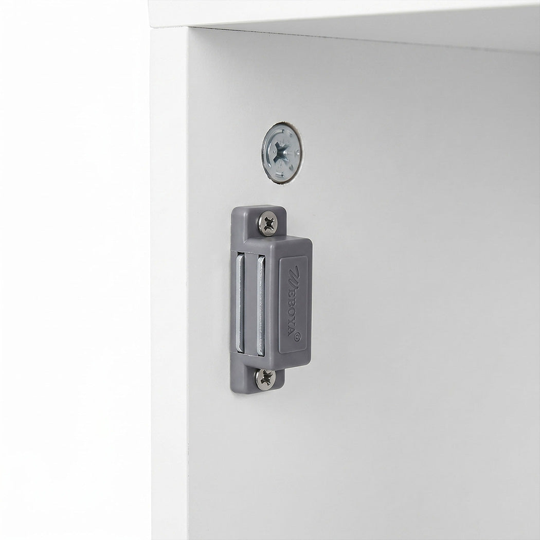 Levede Bathroom Cabinet Storage Slim Organiser Toilet Paper Storage 78.5cm White-2061251856700674051