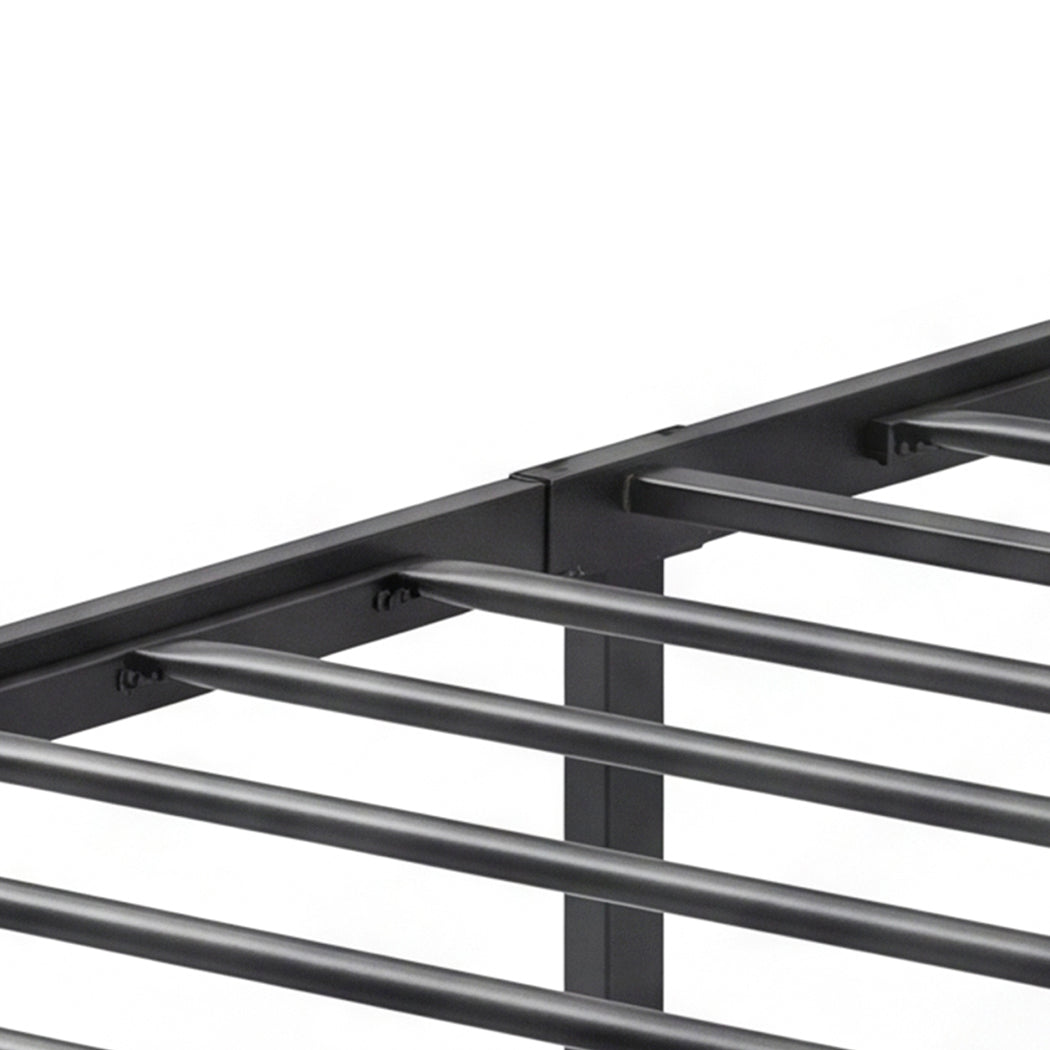Levede King Bed Frame Industrial Tufted Soft Storage Headboard USB Charge-2100034936470900739