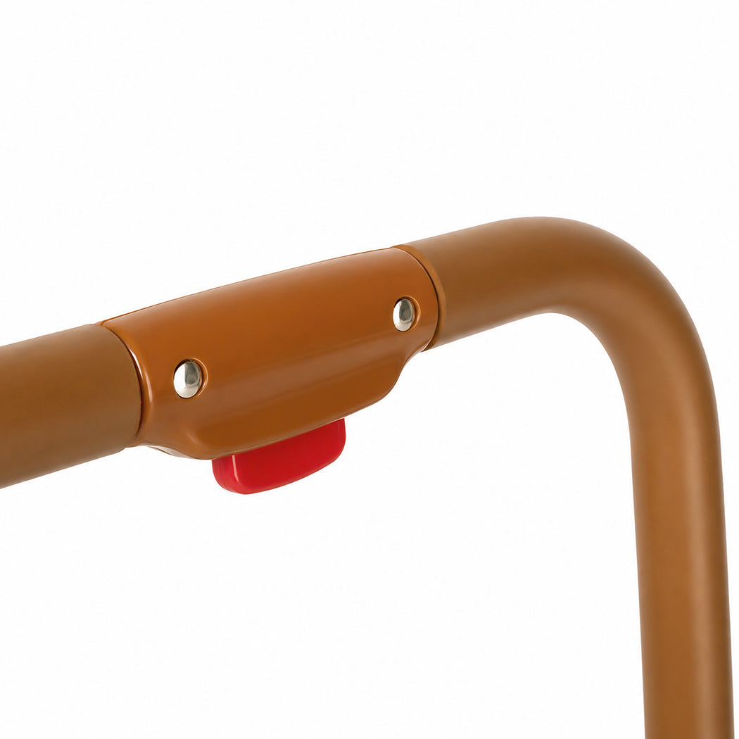 Levede Bed Rail Foldable 2 Handle Adjustable Height Non-Slip Grip Orange-2100034938442223619