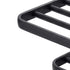 Levede Towel Rack Bathroom 2 Bars Rail Holder Wall Mounted Storage Shelf Black-2050059022438109187
