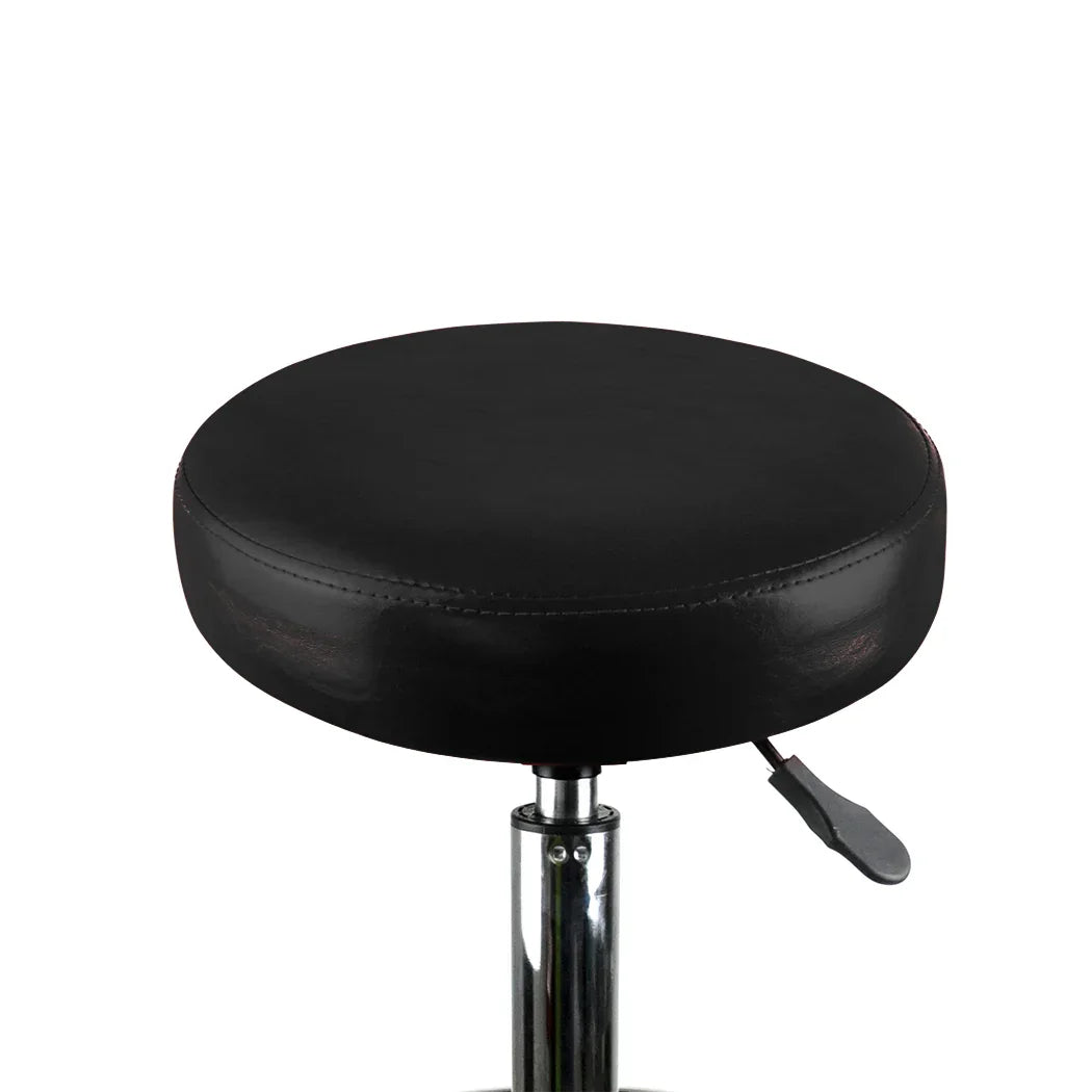 2x Levede Swivel Salon Barstool Hairdressing Black-2018816797461057539