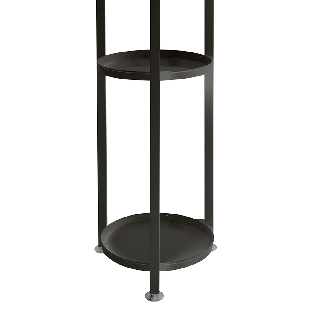 Levede Plant Stand Outdoor Indoor Flower Black Medium-1973193773810847747