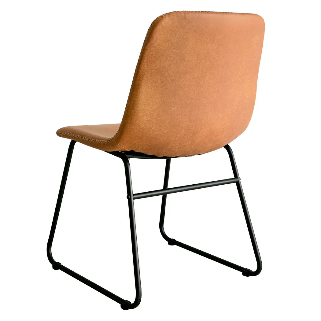 Levede 2x Dining Chairs Kitchen Table Brown-2018816887588261891