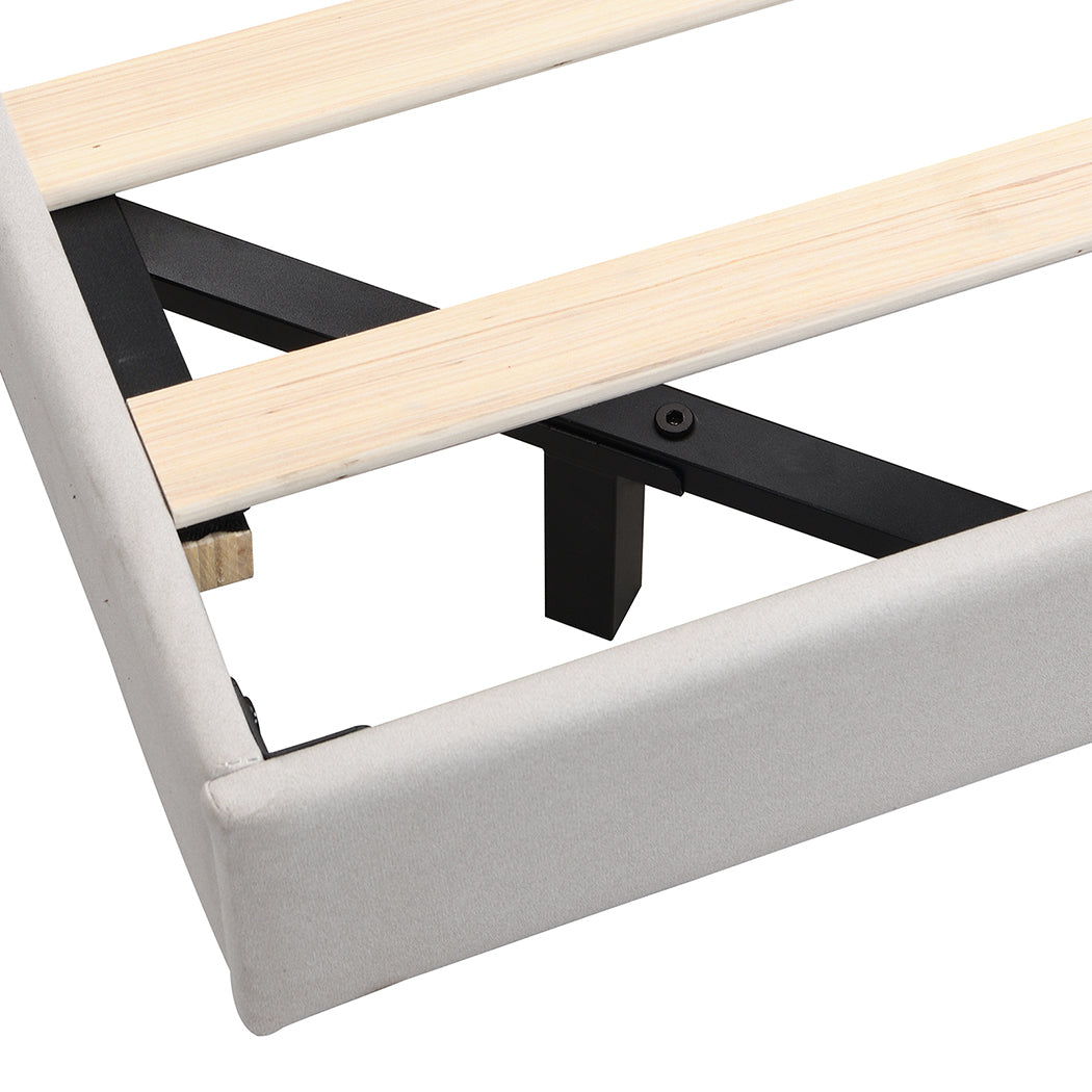 Levede Floating Bed Frame With RGB LED Light Headboard Base Platform King-2100034937188126723