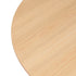 Levede Dining Table Round Rubberwood Base 100cm Natural 100 CM-2018816939933175811