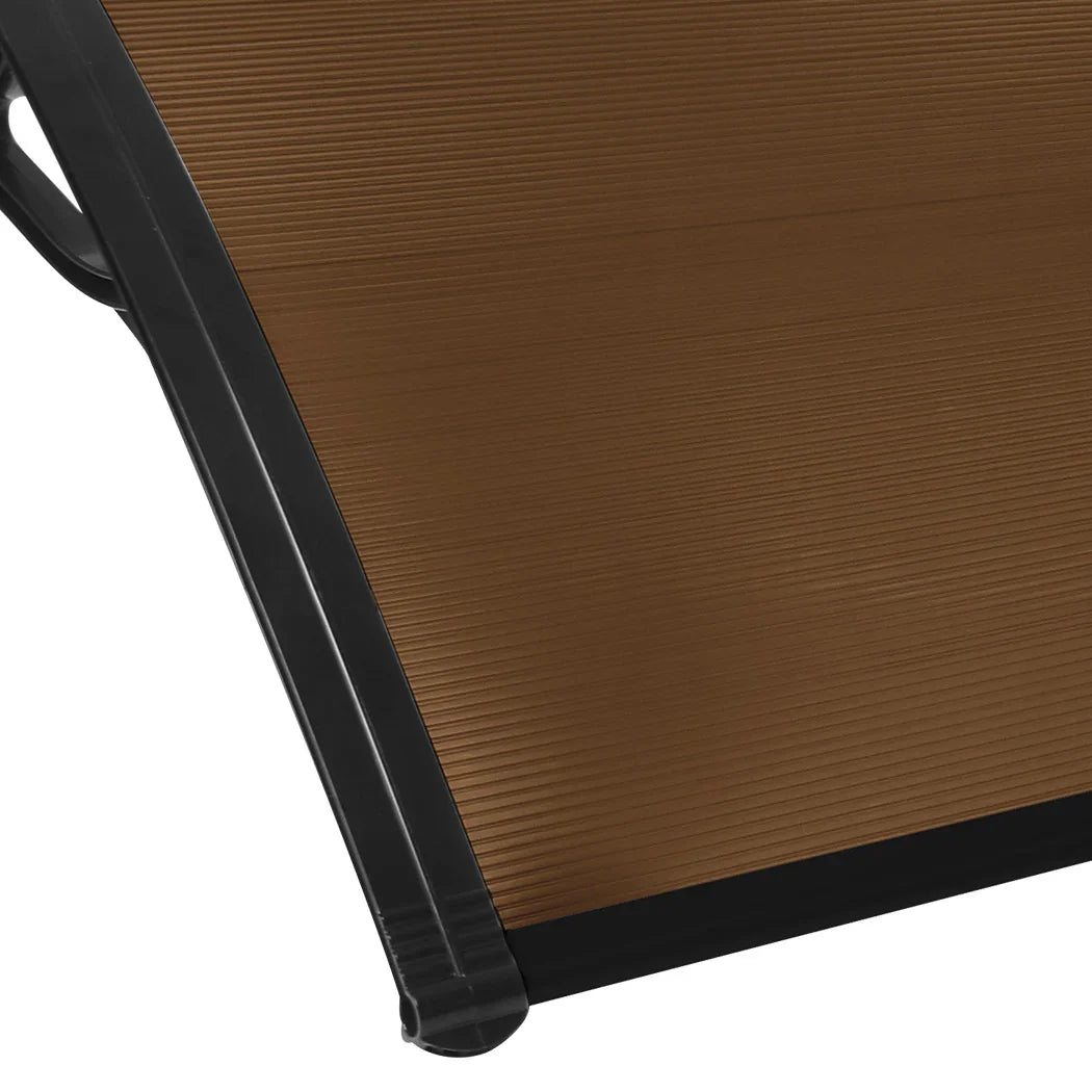 Mountview Window Door Awning Outdoor 1M X 4M Brown 1x4M-2018816911630012419