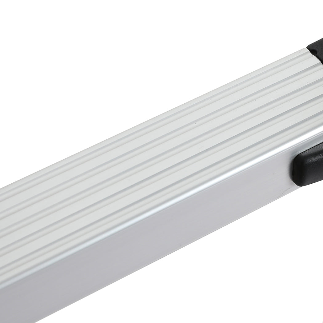 Traderight Multipurpose Ladder Telescopic 2.6M Silver 2.6 Meter-1864184264447365123