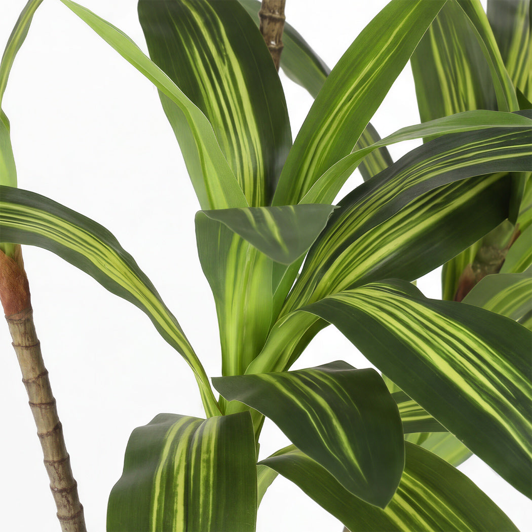 Lambu Artificial Dracaena Tree Lifelike Fake Leaves Artificial Plants Indoors-2050056792347643907