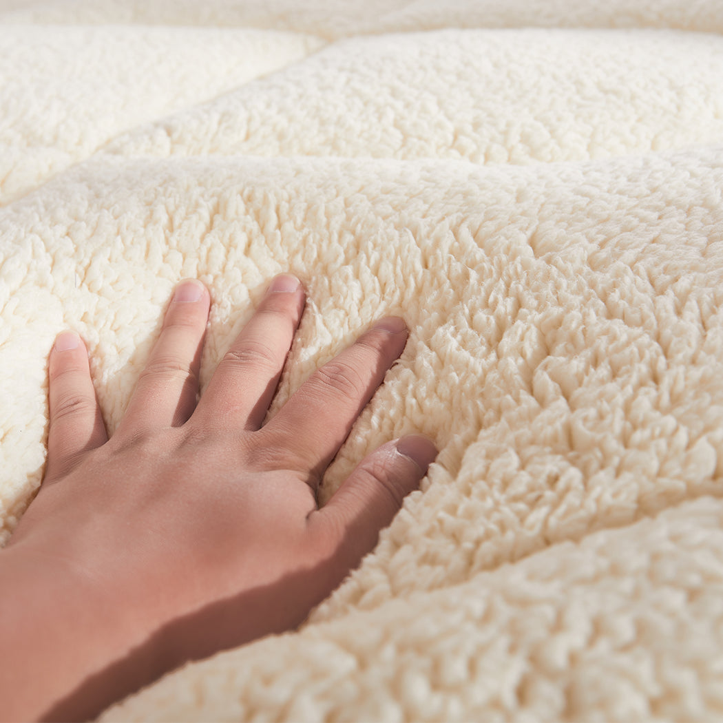 DreamZ Mattress Topper 100% Wool Underlay Single-1864184428088135683
