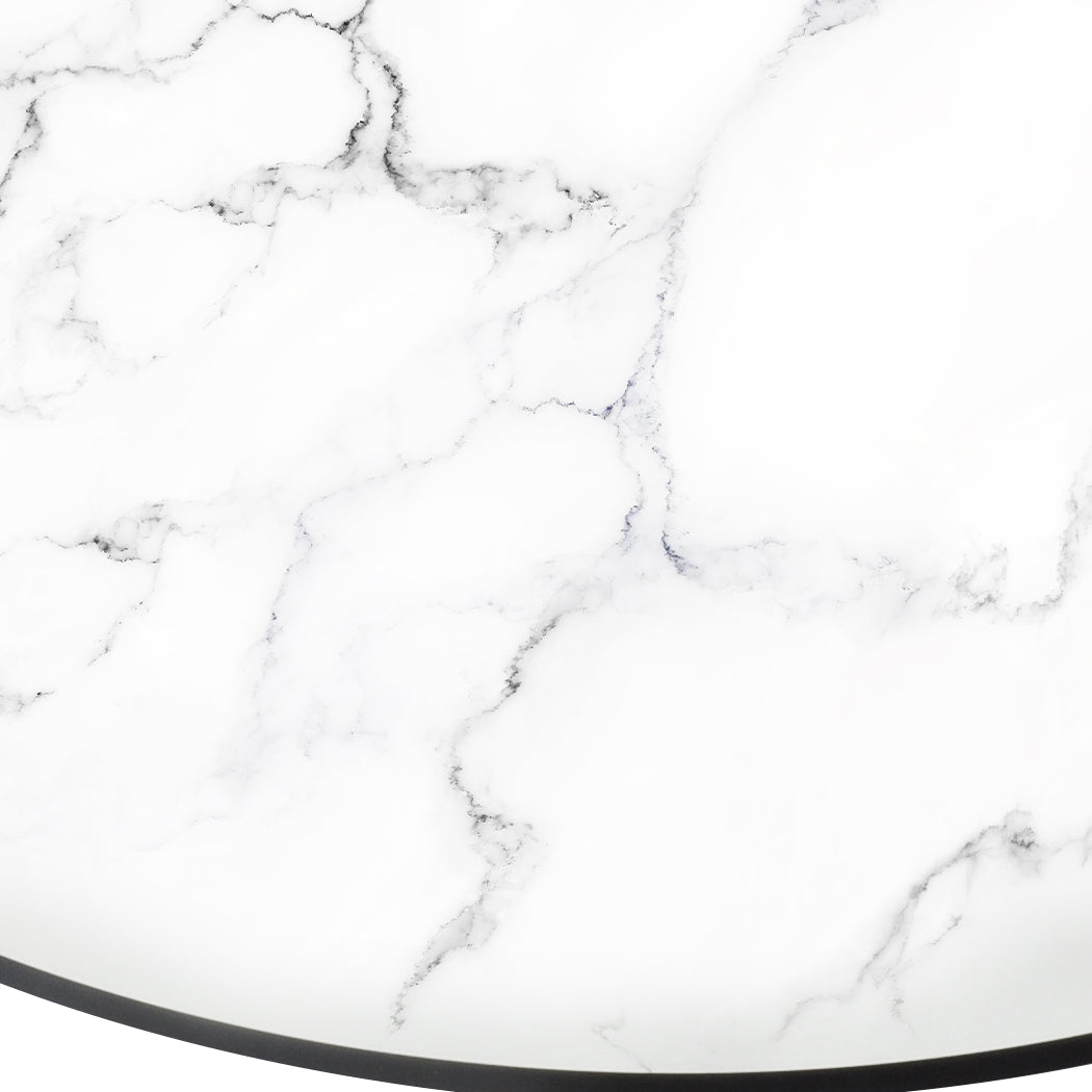 Levede Dining Table Kitchen 4 Person White-1864183286683799555