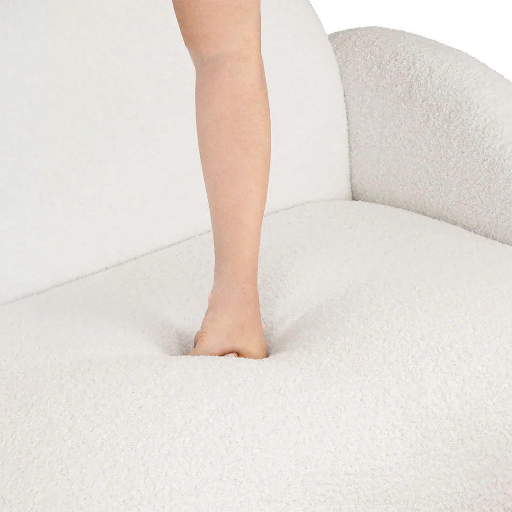 Levede Sofa Chair Fleece Upholstered Single White-2006732843727851523